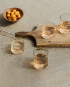 Verre à vin sans pied recyclé, lot de 4