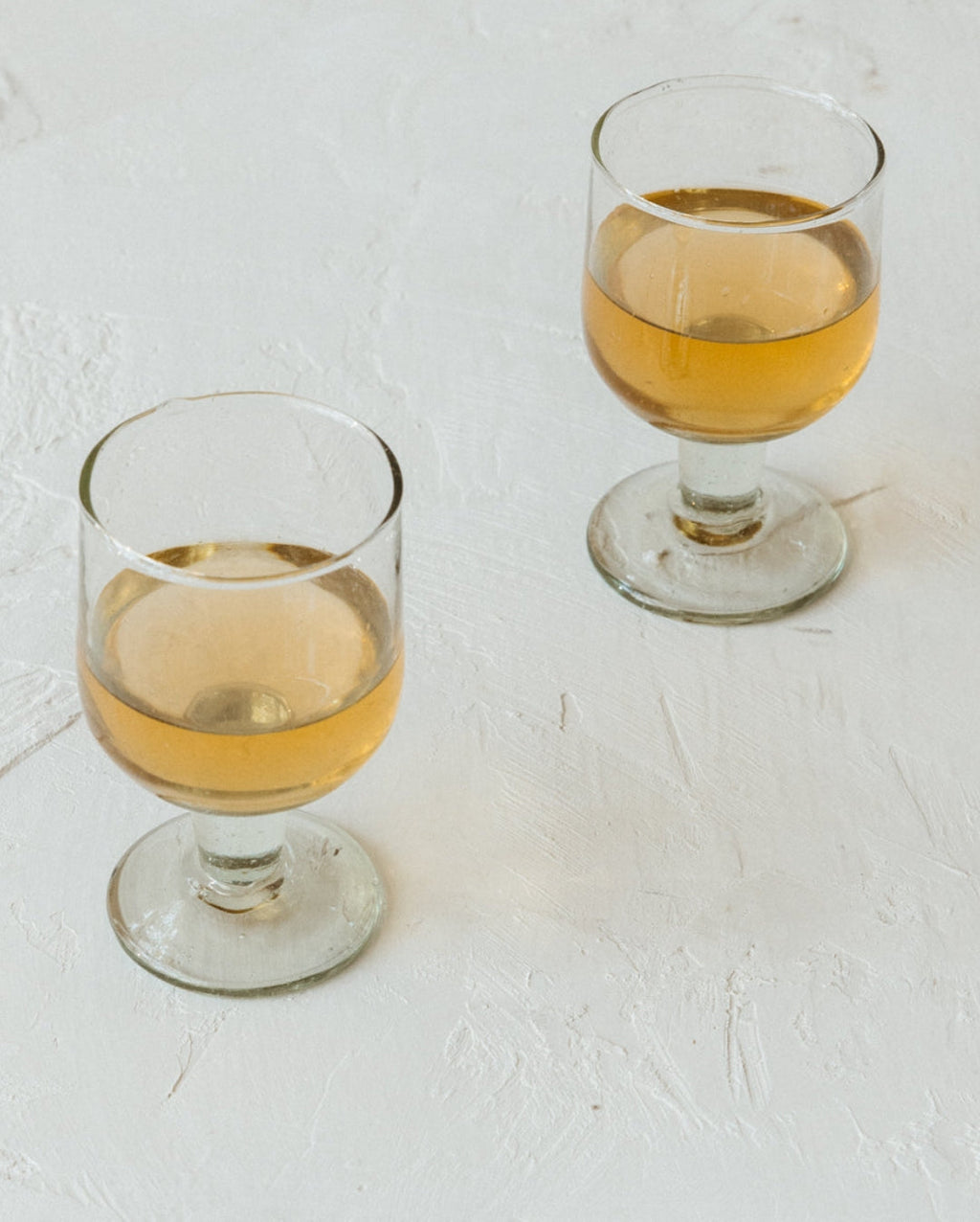 Petits gobelets en verre recyclé, lot de 4