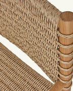 Chaise de salle à manger Ema avec accoudoirs