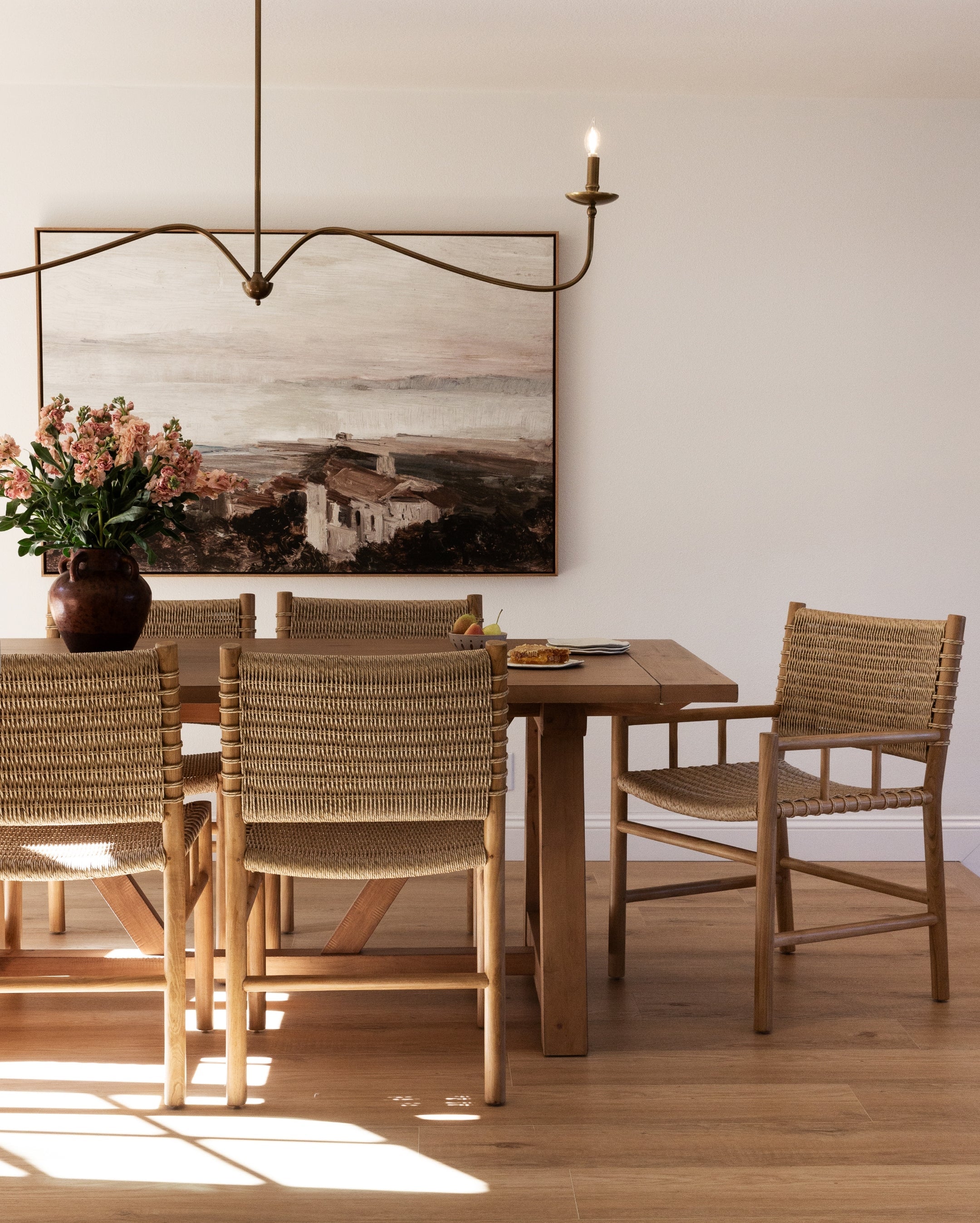 Chaise de salle à manger Ema avec accoudoirs