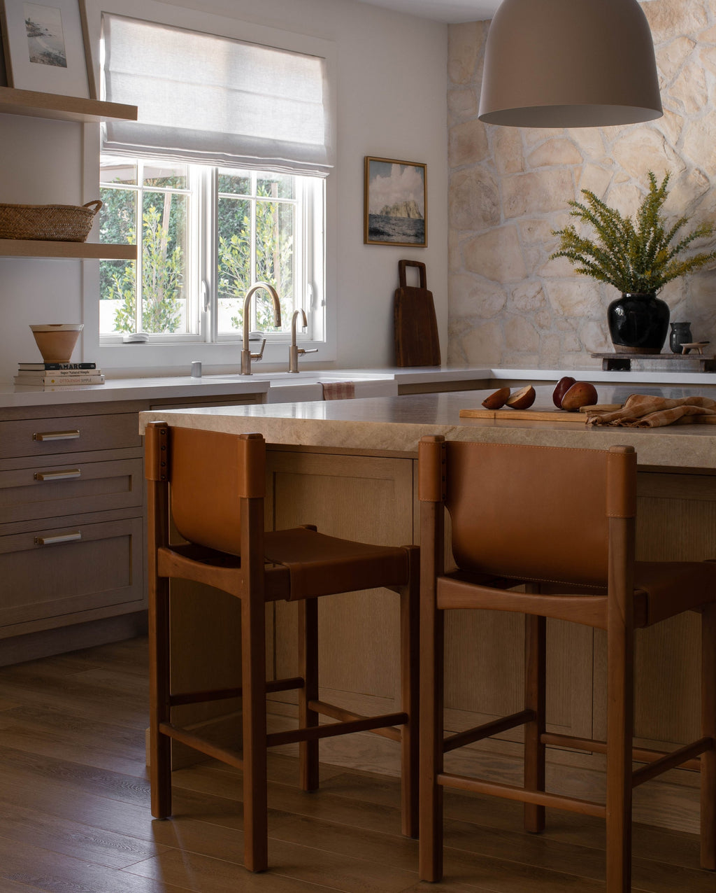 boîte ouverte - tabouret Henrik en cerisier 