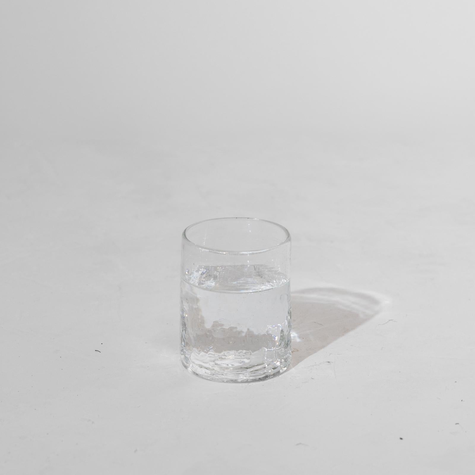 Verre en verre recyclé, lot de 4