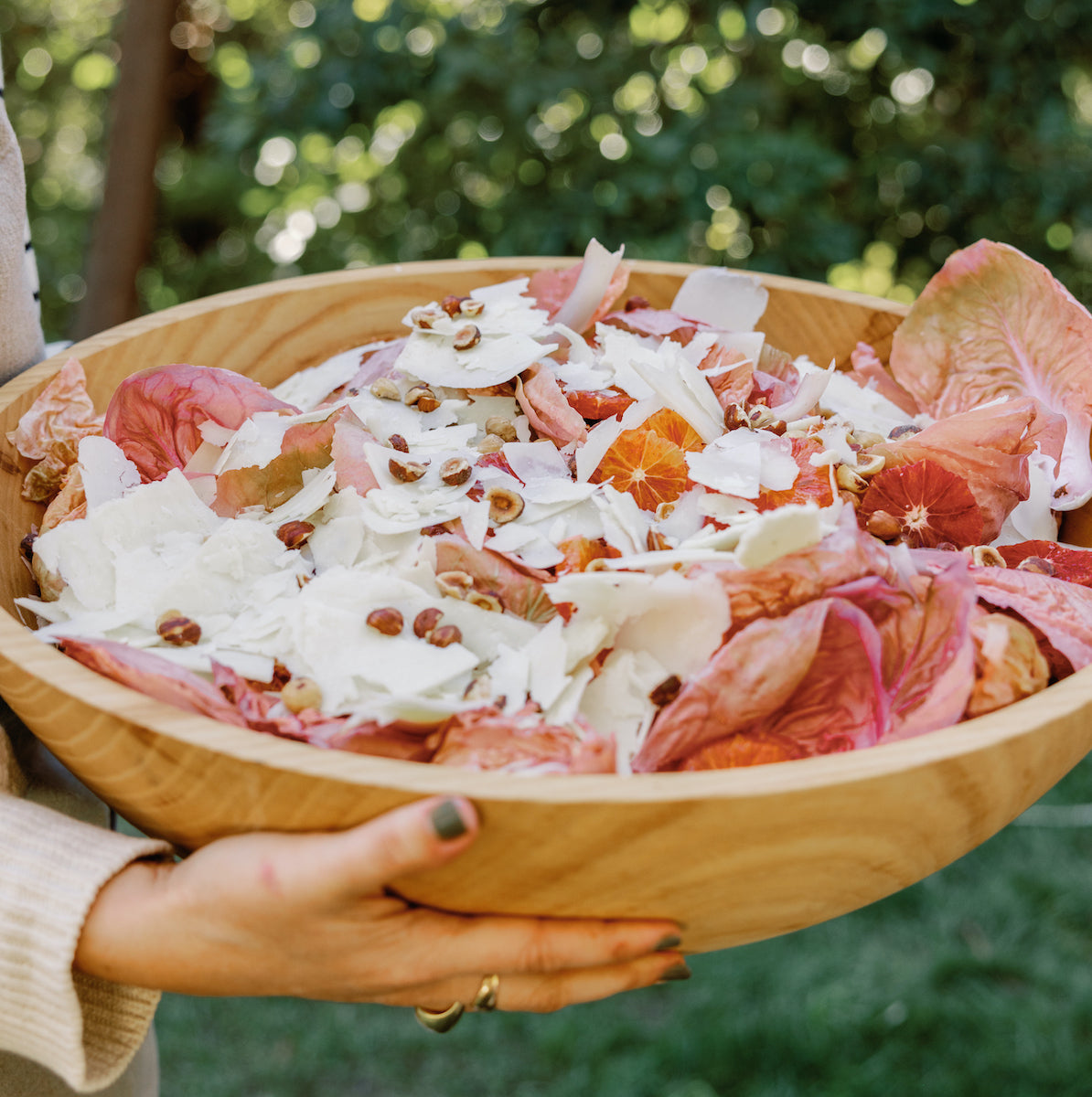 Saladiers en bois artisanaux - Naturel