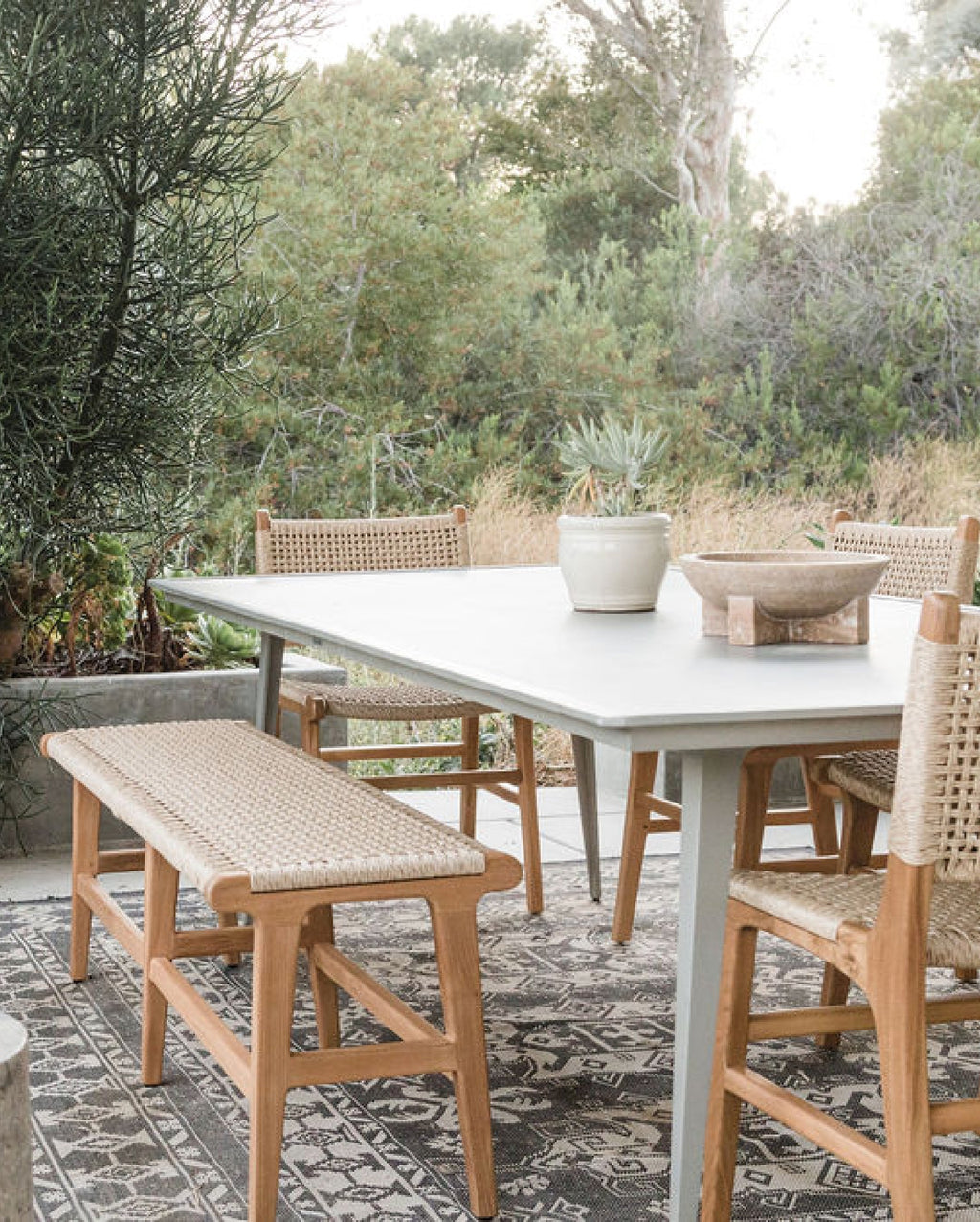 banc n°2 en synthétique extérieur