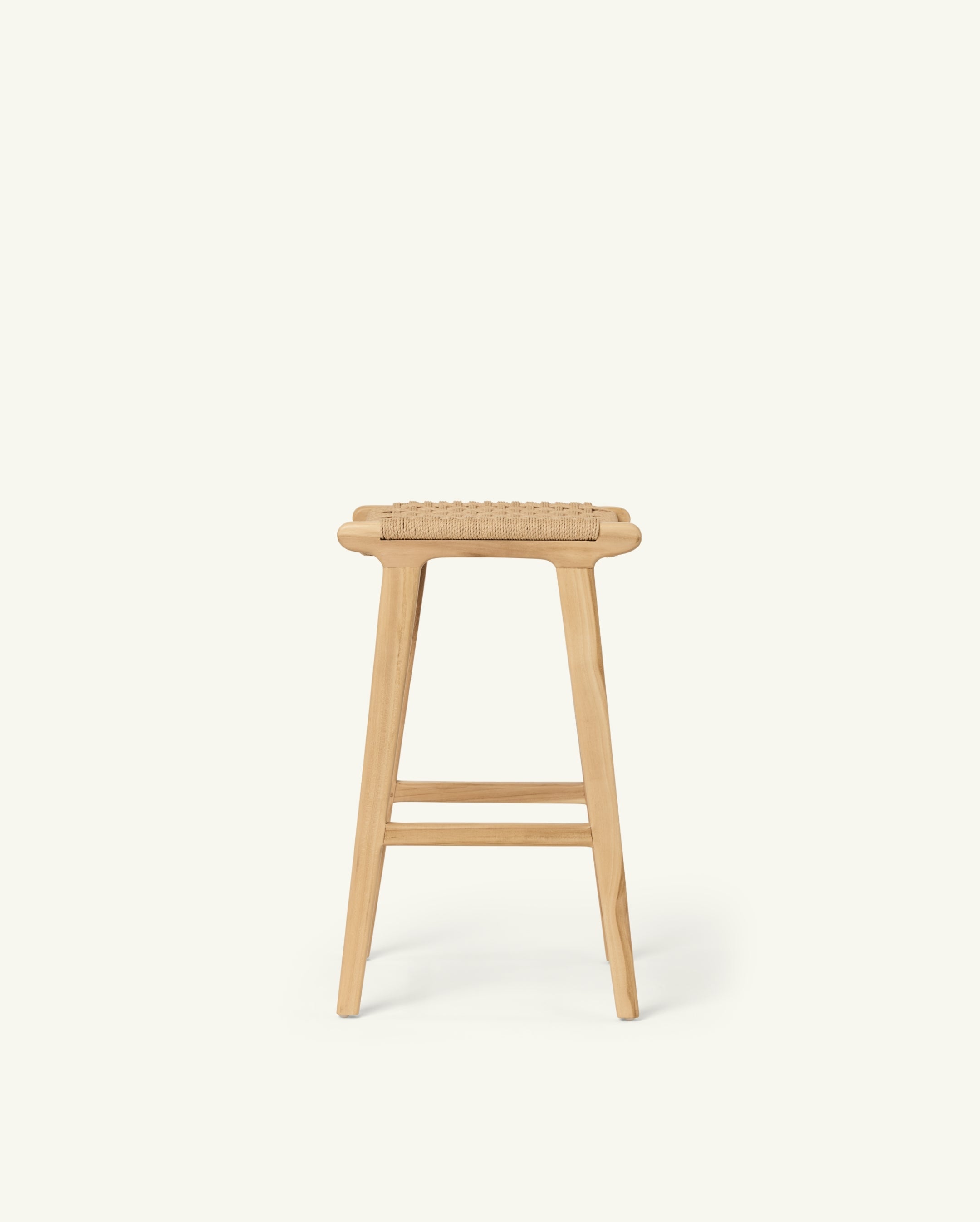 tabouret n°3 en corde de papier