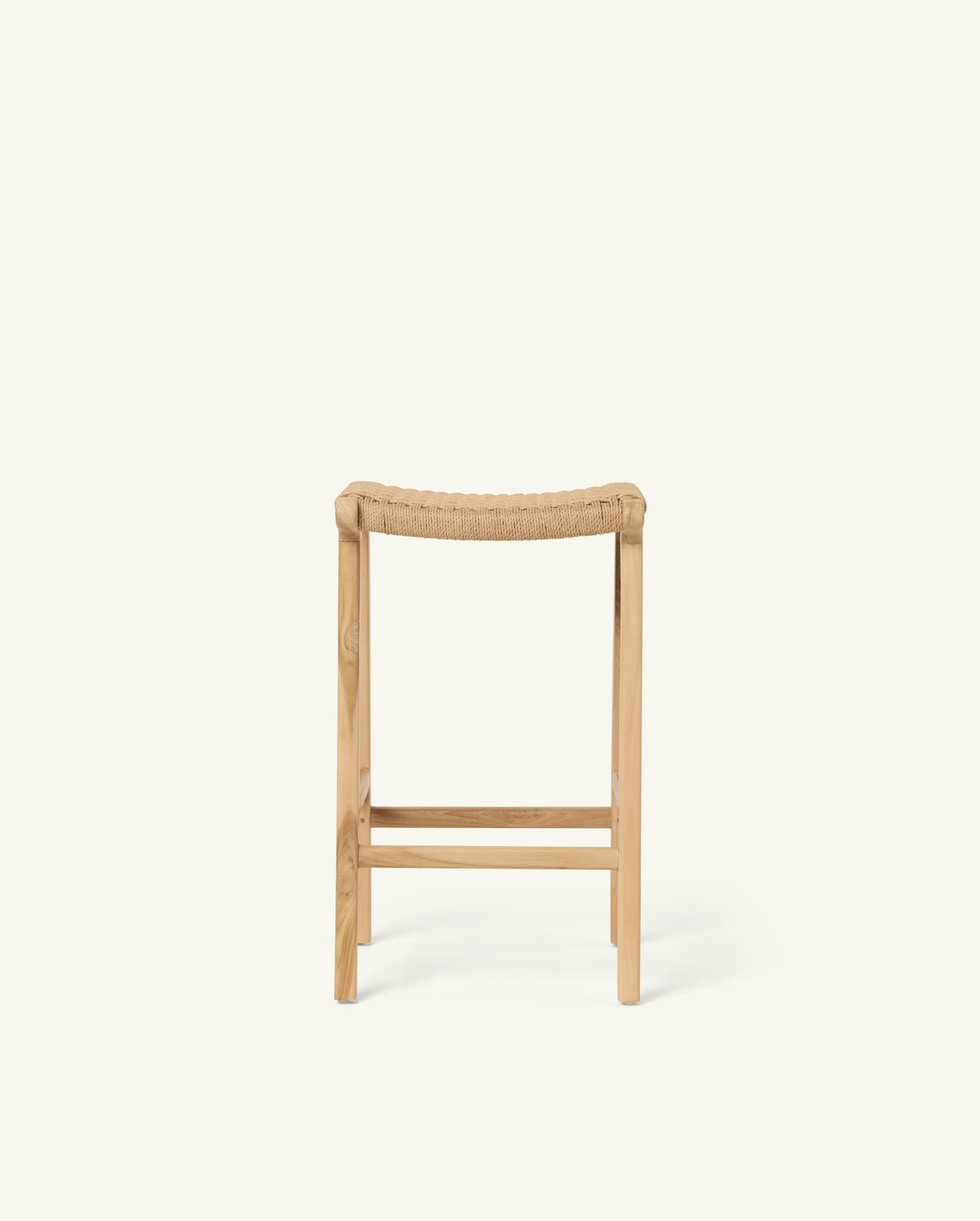 tabouret n°3 en corde de papier