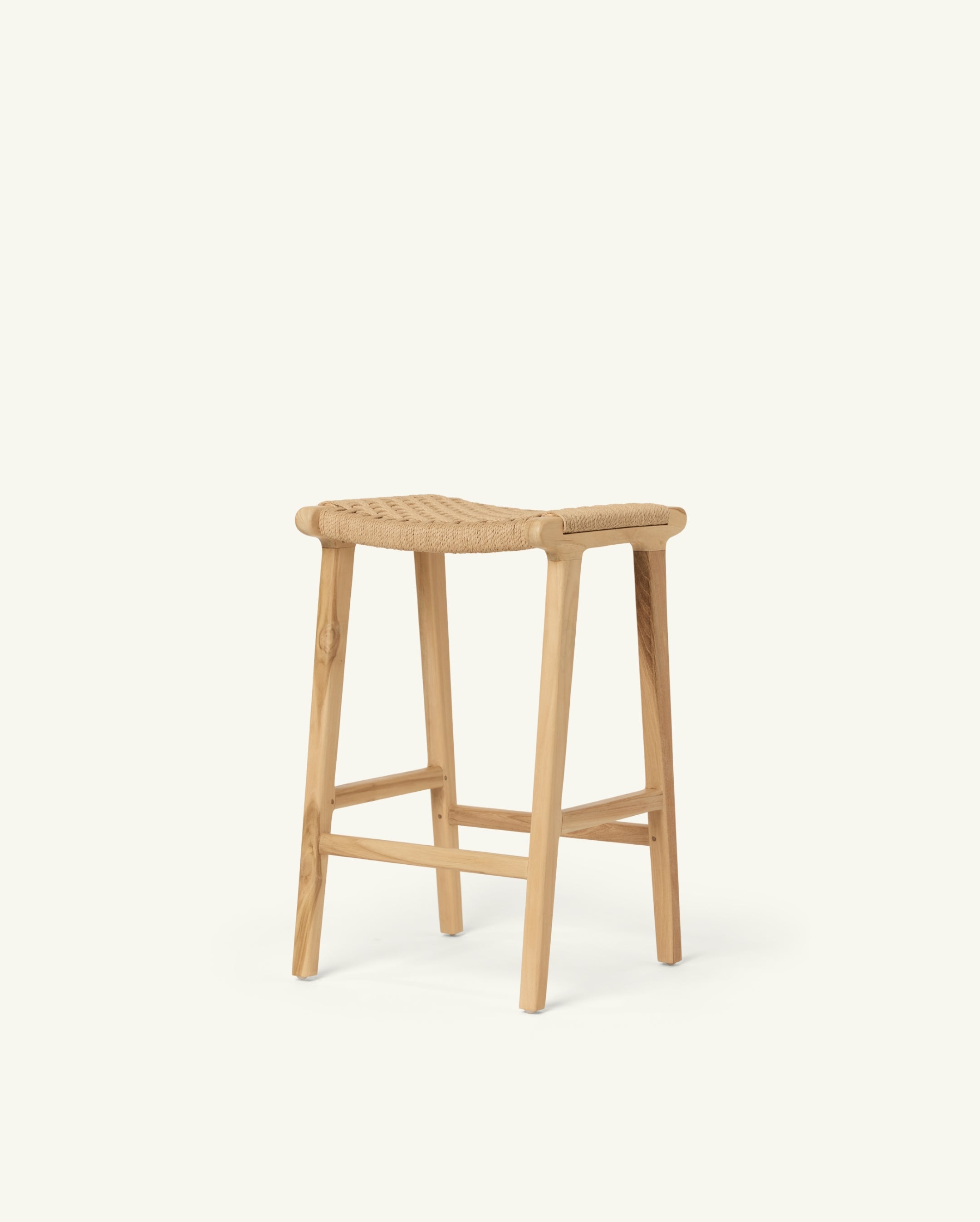 tabouret n°3 en corde de papier