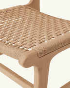 tabouret n°2 en corde de papier