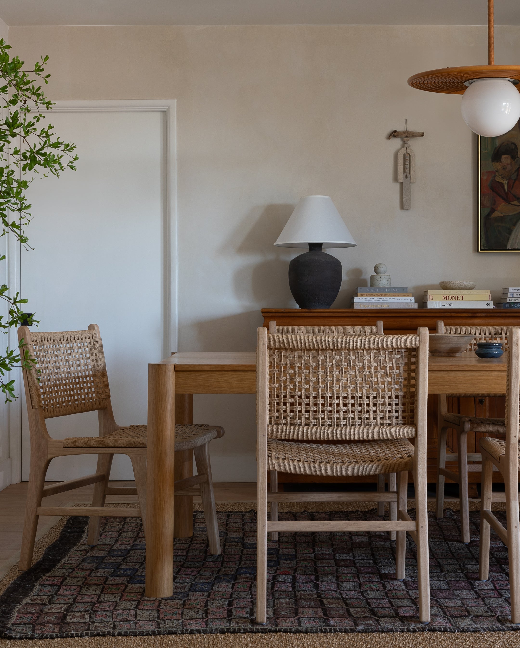 boîte ouverte - salle à manger n°1 en corde de papier