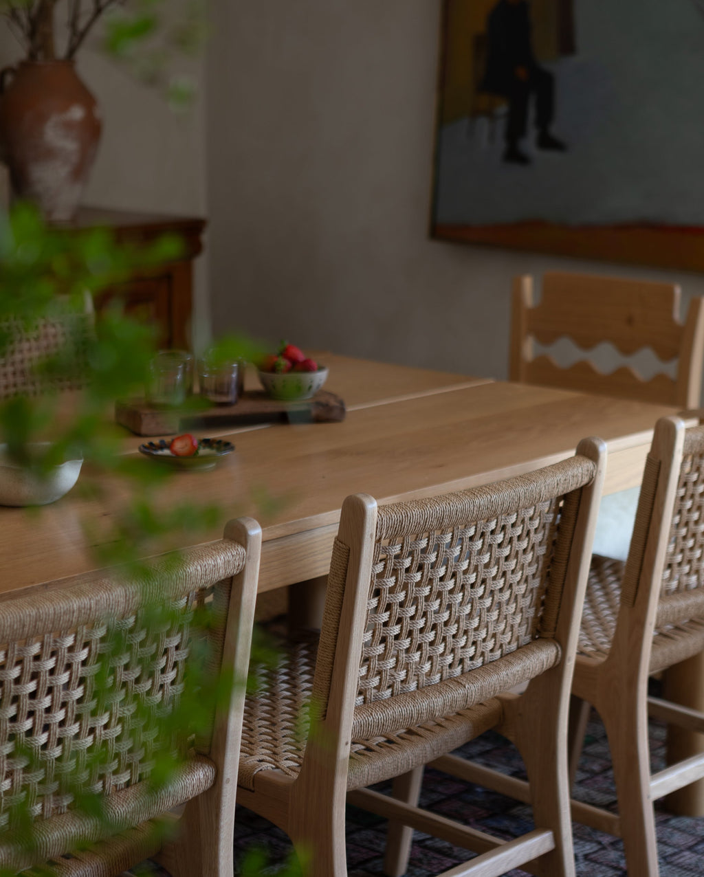 salle à manger n°1 en corde de papier