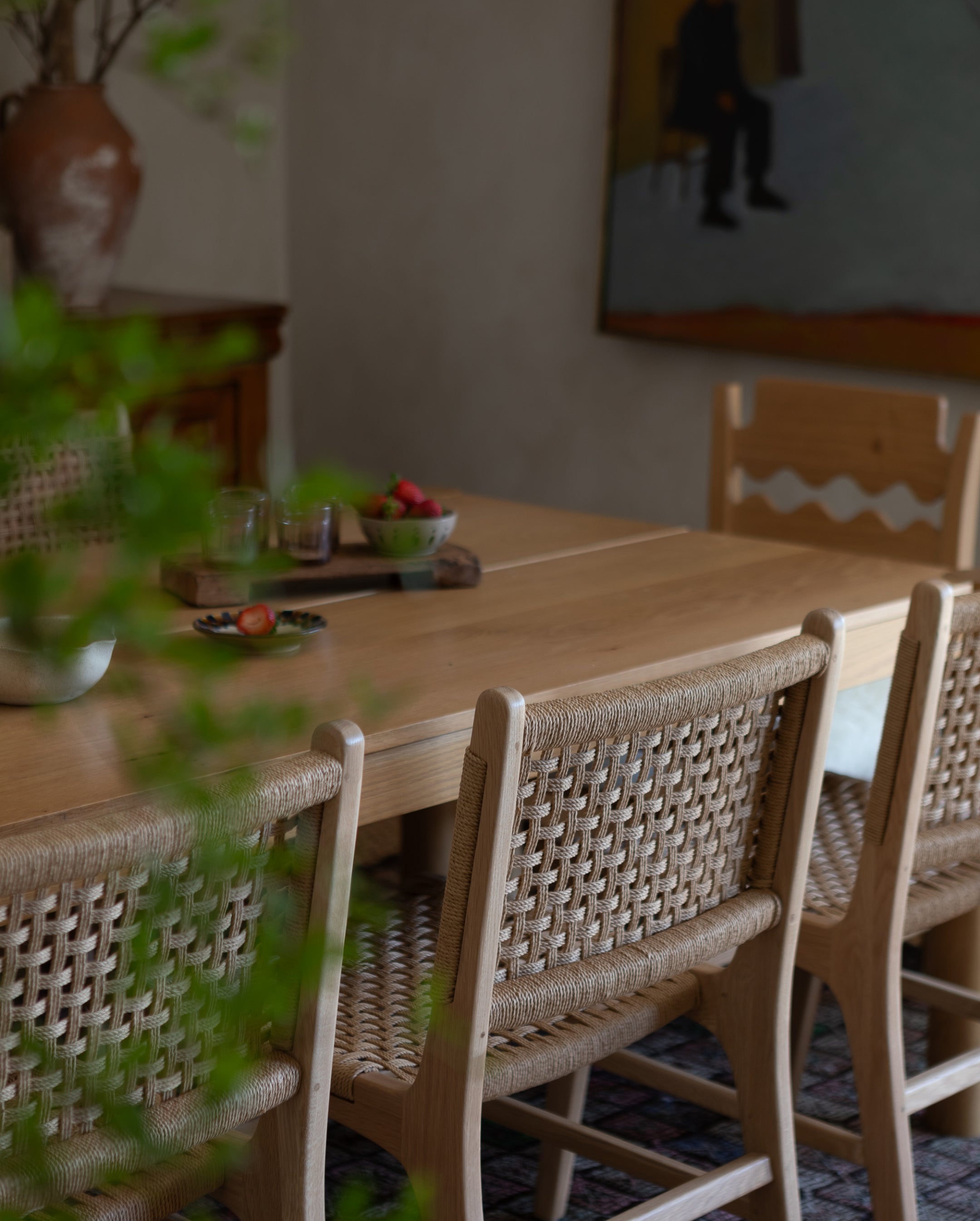 salle à manger n°1 en corde de papier