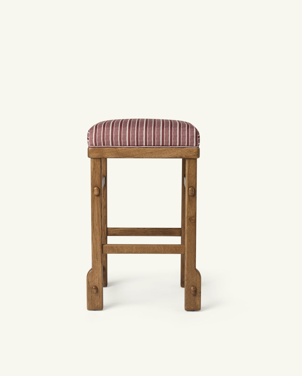 Tabouret de bar Sari à rayures sang de bœuf 