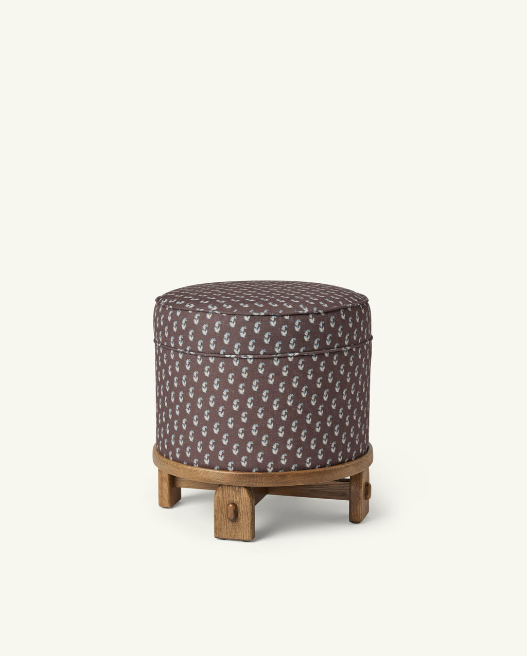 Pouf Yara en cacao floral