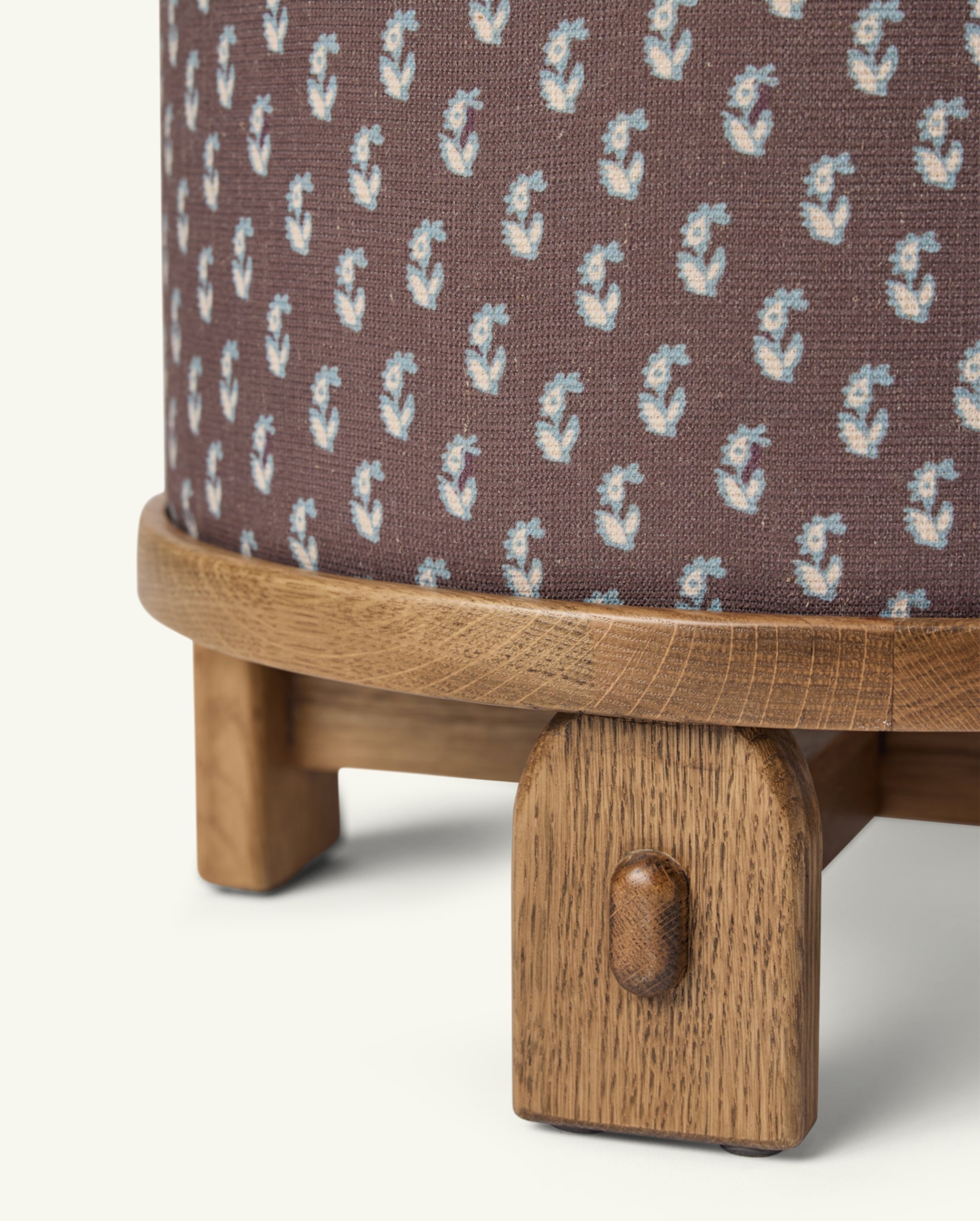 Pouf Yara en cacao floral