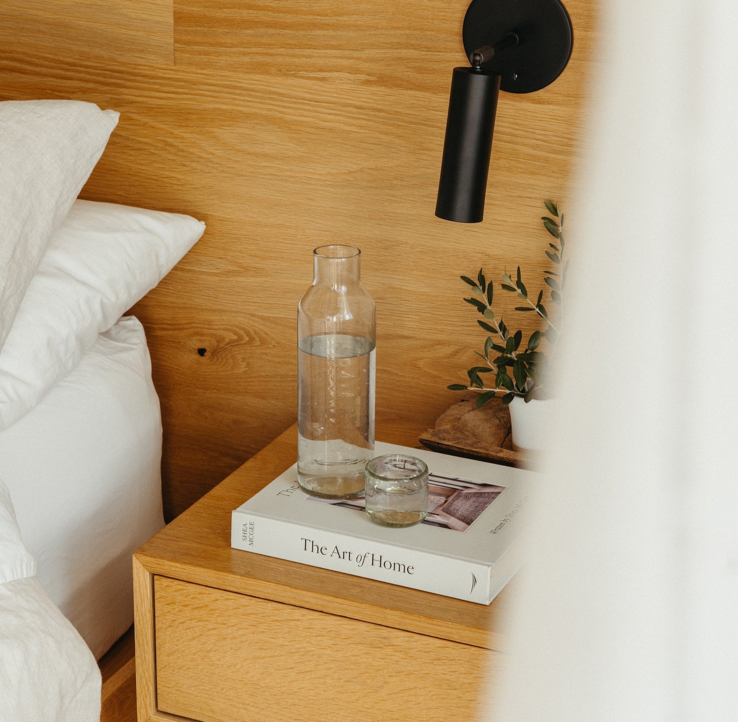 Ensemble carafe et verre recyclés Luna