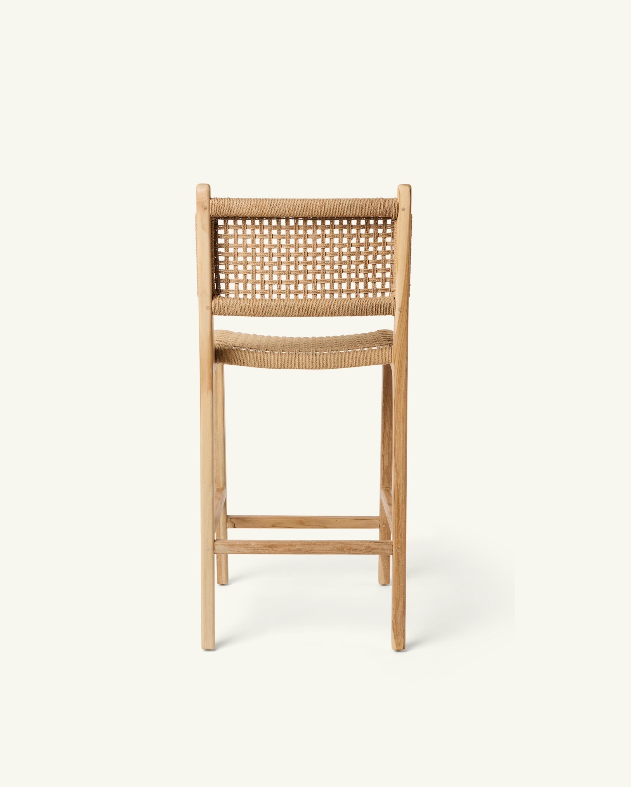 tabouret n°2 en corde de papier