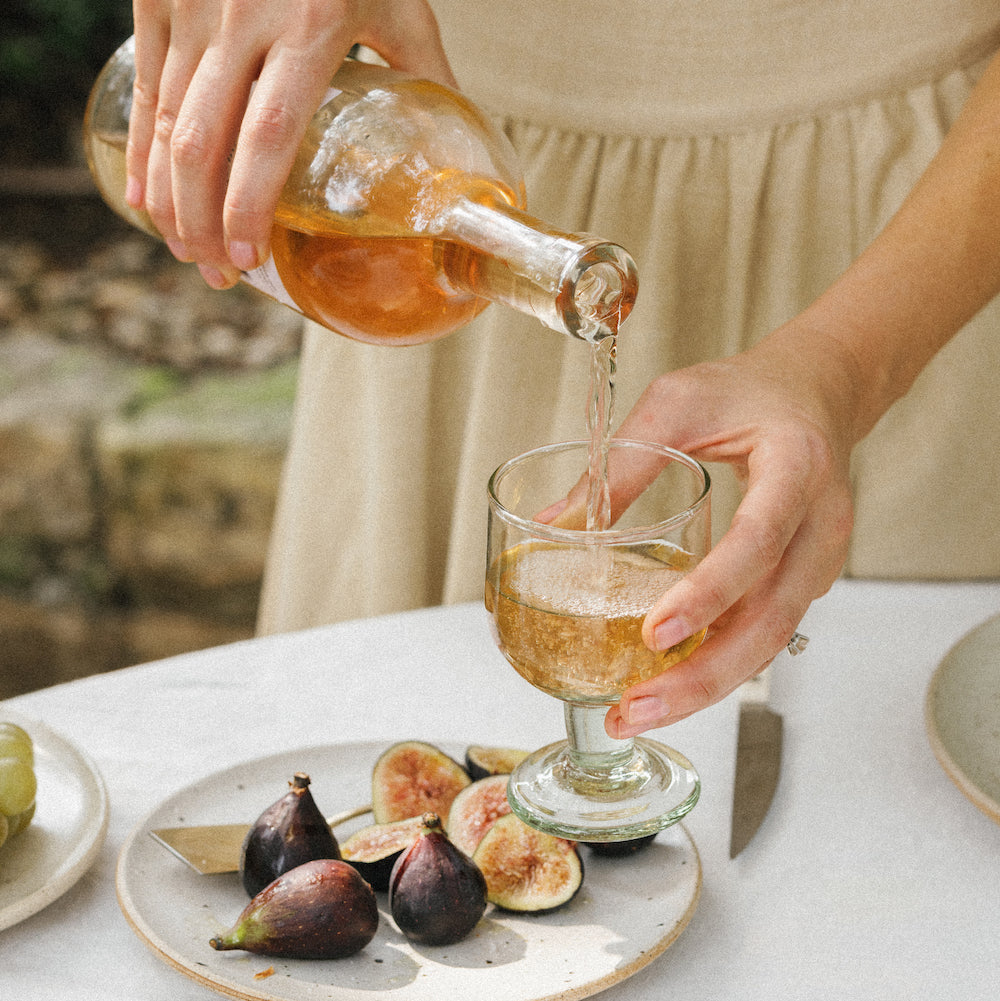 Petits gobelets en verre recyclé, lot de 4